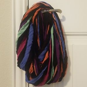 Colorful Striped Infinity Scarf